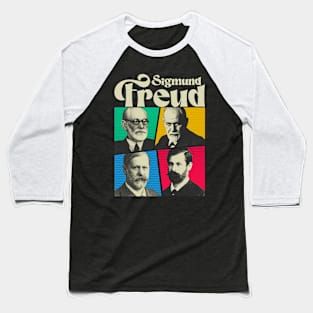 Sigmund Freud Comics White Baseball T-Shirt